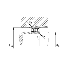 ���S�S�� HS71908-E-T-P4S, �{�����Ɍ����Ԫ���b�����|�� �� = 25�㣬���ƹ���