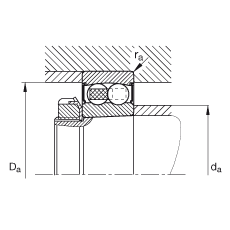 ���{�����S�� 2211-K-2RS-TVH-C3, ���� DIN 630 �˜ʵ���Ҫ�ߴ�, �F�ף��F�� 1:12���ɂȴ��ܷ�